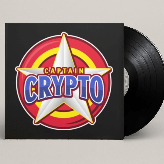 CAPTAIN CRYPTO SUPERHERO Custom Vinyl Record Sleeves