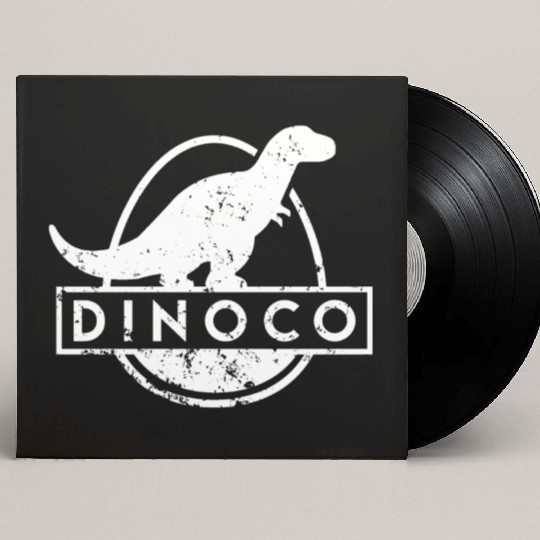 Dinoco White Distressed Custom Vinyl Record Sleeves
