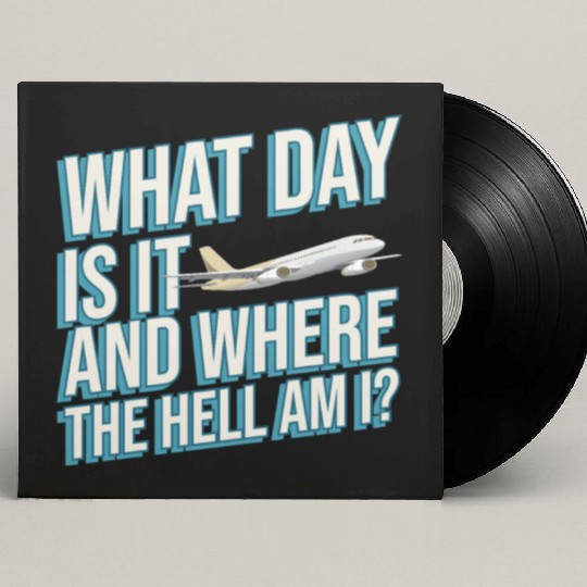 Aviation What Day Is It And Where The Hell Am I Custom Vinyl Record Sleeves