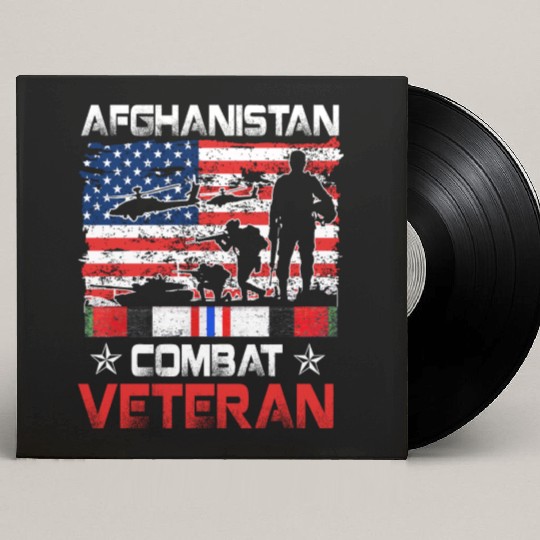 Afghanistan Combat Veteran US Veteran Military Custom Vinyl Record Sleeves