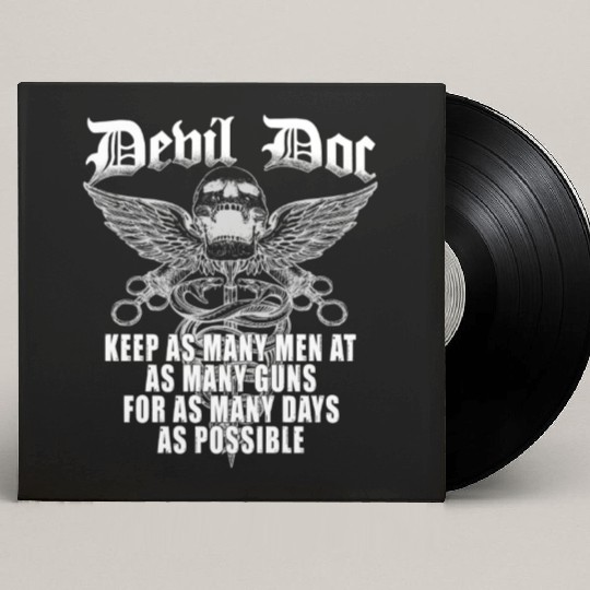 Devil Doc US Navy Corpsman Badass Army Veteran Custom Vinyl Record Sleeves