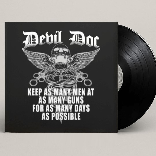 Devil Doc US Navy Corpsman Badass Army Veteran Custom Vinyl Record Sleeves