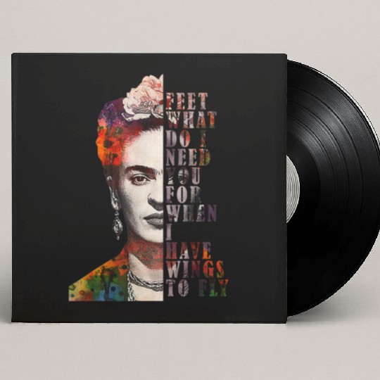 I Have Wing To Fly Frida Kahlo Women Empower 4666 Custom Vinyl Record Sleeves