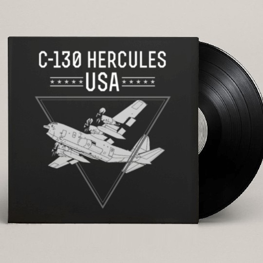 C 130 Hercules US Airborne Fighter Pilot Custom Vinyl Record Sleeves