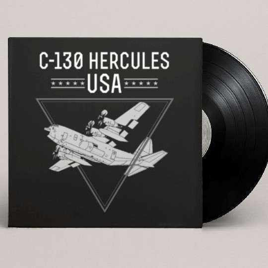 C 130 Hercules US Airborne Fighter Pilot Custom Vinyl Record Sleeves