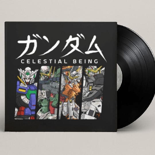 GUNDAM 00 Celestial Being Custom Vinyl Record Sleeves