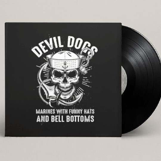 Devil US Navy Corpsman DOC Badass Army Veteran Custom Vinyl Record Sleeves