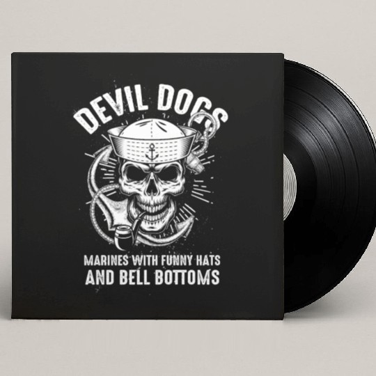 Devil US Navy Corpsman DOC Badass Army Veteran Custom Vinyl Record Sleeves
