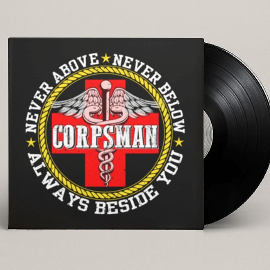 Corpsman Devil Doc Corpsman US Army Custom Vinyl Record Sleeves