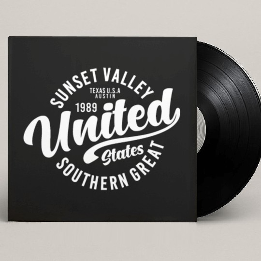 texas usa austin vintage Custom Vinyl Record Sleeves