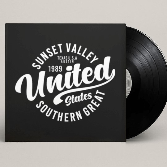 texas usa austin vintage Custom Vinyl Record Sleeves