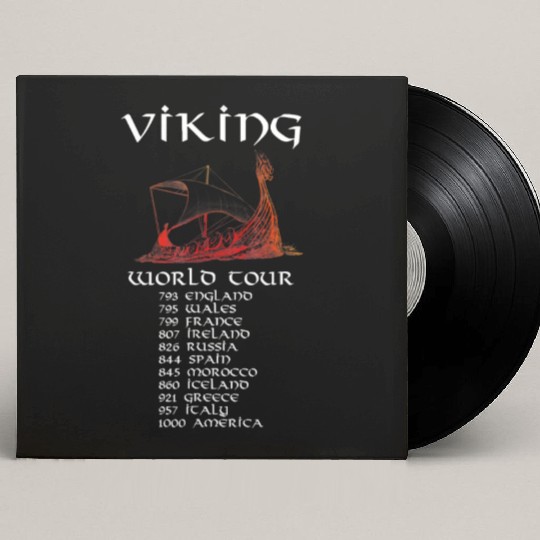 Viking World Tour Valiant Viking Warriors Custom Vinyl Record Sleeves