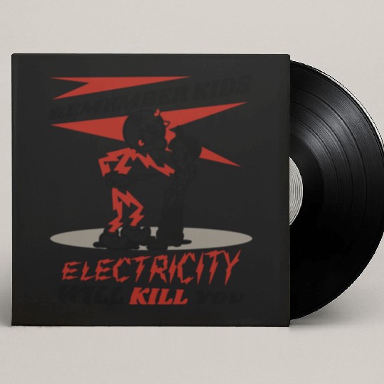 Reddy's Kilowatts Electricity Will Kill You Custom Vinyl Record Sleeves