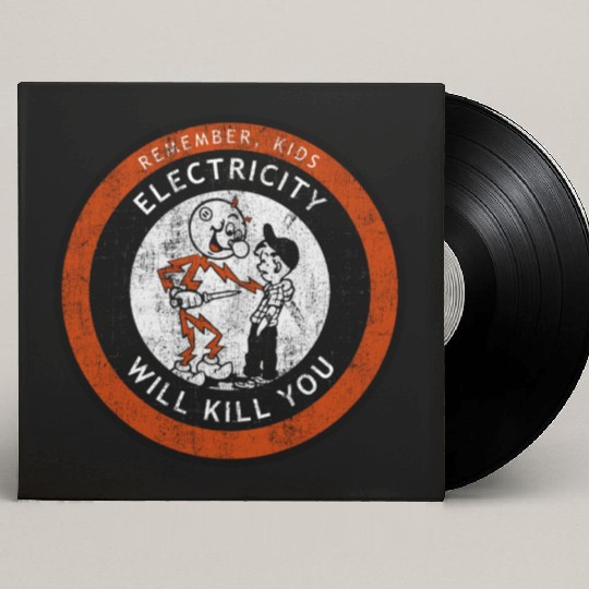 Remember Kids Electricity Will Kill You Custom Vinyl Record Sleeves