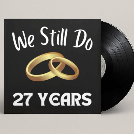 Anniversary Gift For Couples 27 Years Custom Vinyl Record Sleeves