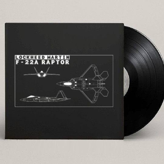 LOCKHEED MARTIN F 22 Custom Vinyl Record Sleeves