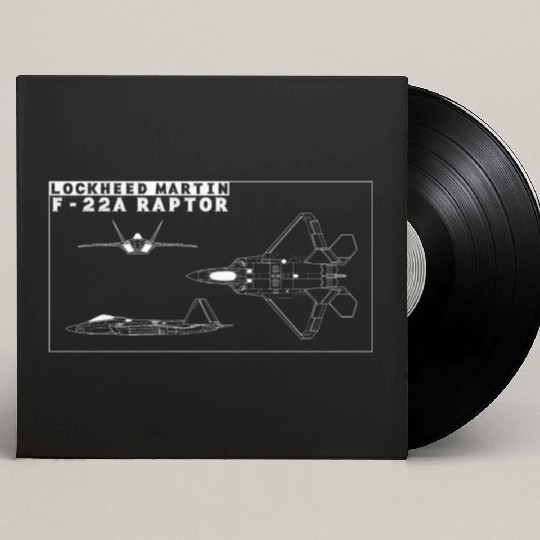 LOCKHEED MARTIN F 22 Custom Vinyl Record Sleeves