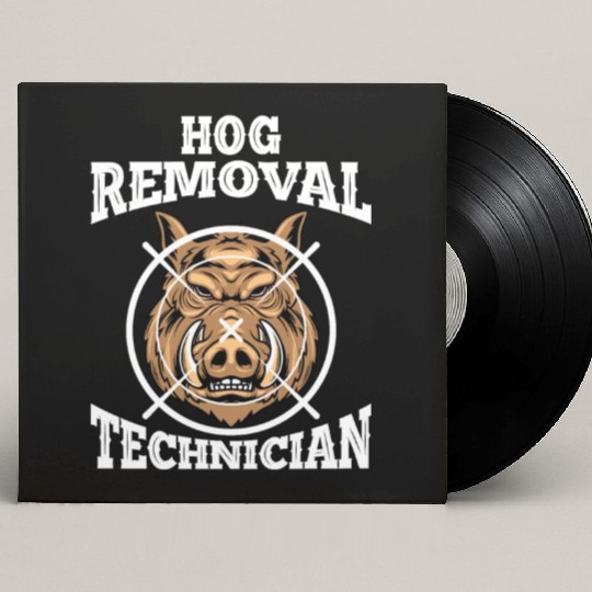 Boar wild boar hunting Wild boar hunter Custom Vinyl Record Sleeves