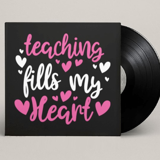 His and Her Valentine Gift Teacher Teaching Fills Custom Vinyl Record Sleeves