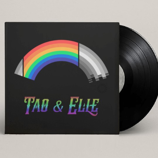Heartstopper Rainbow LBGTQIA+ Tao and Elle Custom Vinyl Record Sleeves