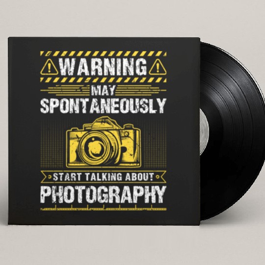 May Spontaneously Start Talking About Photography Custom Vinyl Record Sleeves