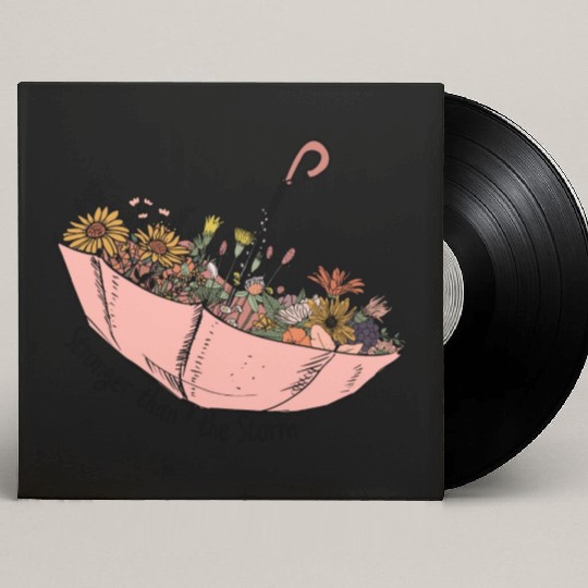Stronger than the storm sublimation Custom Vinyl Record Sleeves