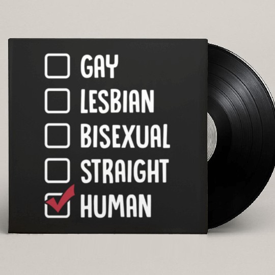 Gay Lesbian Bisexual Straight Human Custom Vinyl Record Sleeves