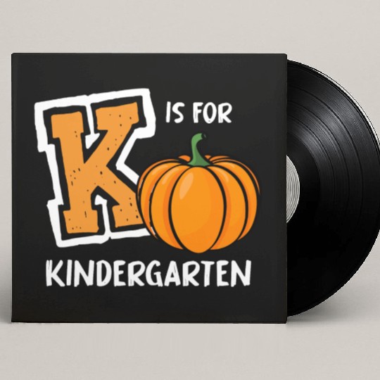 K Is For Kindergarten Preschool Teacher Gifts Custom Vinyl Record Sleeves