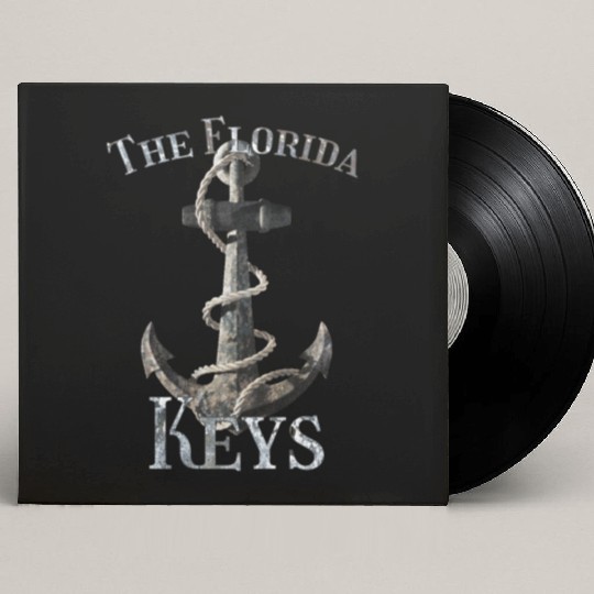 Florida Keys Vacation Nautical Anchor Sailing Custom Vinyl Record Sleeves