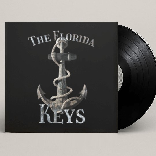 Florida Keys Vacation Nautical Anchor Sailing Custom Vinyl Record Sleeves