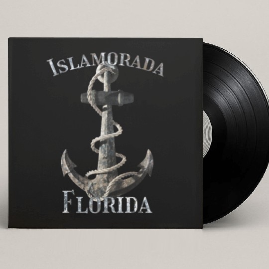 Islamorada Florida Keys Nautical Anchor Sailing Custom Vinyl Record Sleeves