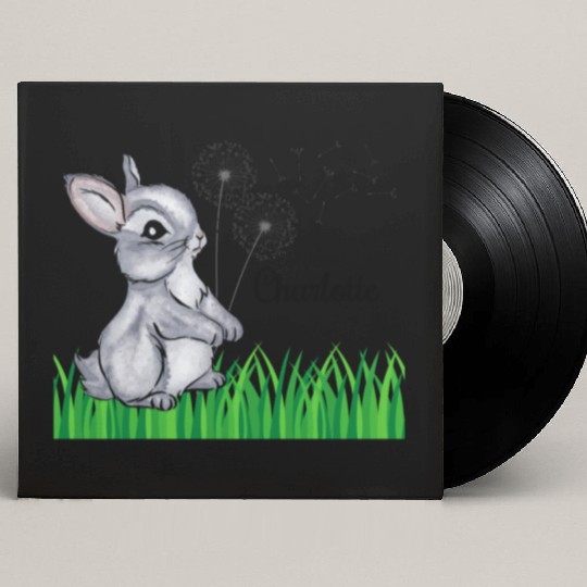 Bunny Name Gift Charlotte Custom Vinyl Record Sleeves