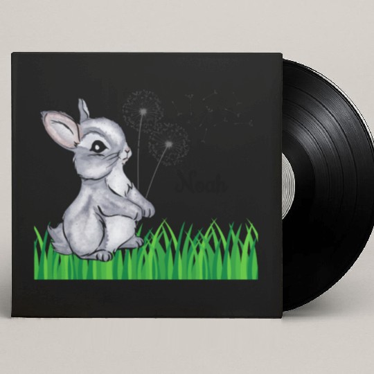 Bunny Name Gift Noah Custom Vinyl Record Sleeves