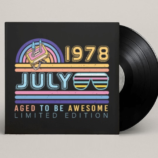 Brilliant Gift For July 1978 Custom Vinyl Record Sleeves