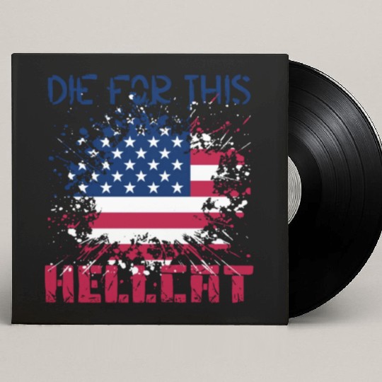Die For This Hellcat- Vintage US Flag Custom Vinyl Record Sleeves