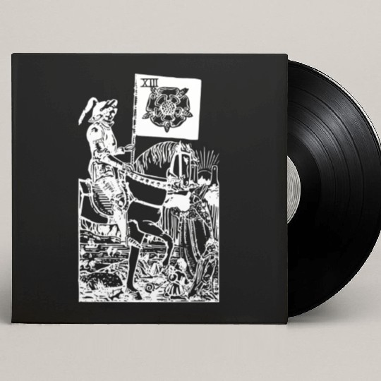 Death Tarot Card Xiii Occult Esoteric Dark Design Custom Vinyl Record Sleeves