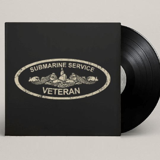 Vintage Us Navy Submarine Service Veteran T Custom Vinyl Record Sleeves