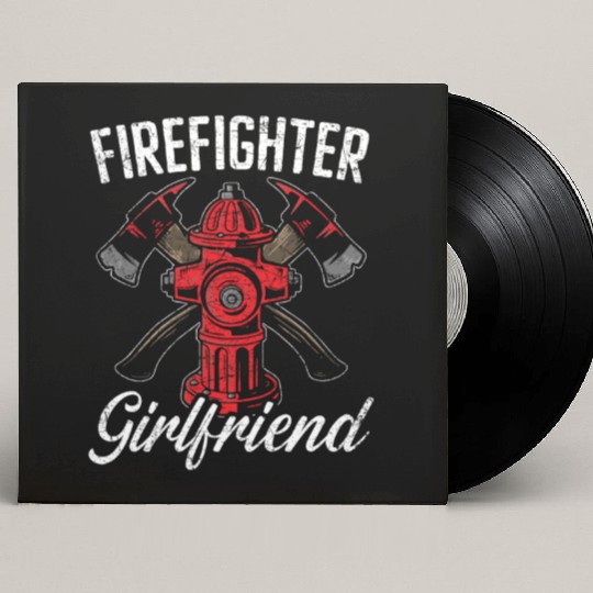 Firefighter Girlfriend Firefighting Fireman Fire Custom Vinyl Record Sleeves