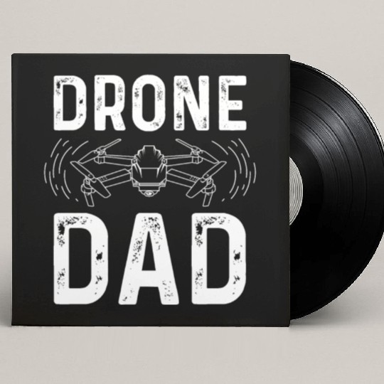 Drone Dad Computer Expert Gift Custom Vinyl Record Sleeves