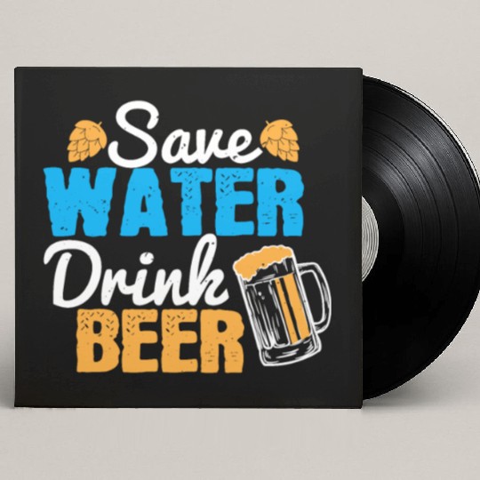 Save water, drink beer Custom Vinyl Record Sleeves