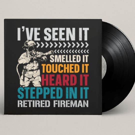 Retired Fireman Firefighting Firefighter Fire Custom Vinyl Record Sleeves