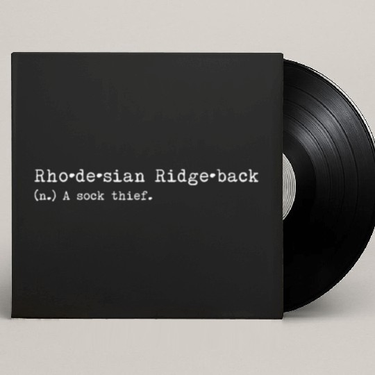 A Sock Thief Rhodesian Ridgeback Custom Vinyl Record Sleeves
