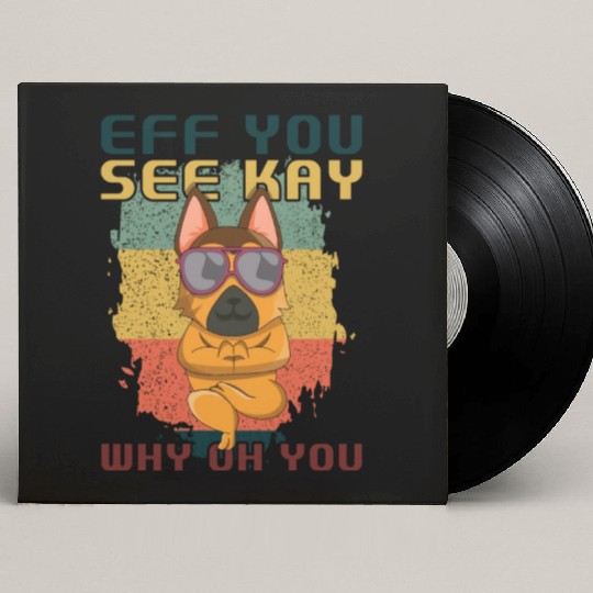 Pet Dog Owner Shepherd Belgian Malinois Relax Yoga Custom Vinyl Record Sleeves