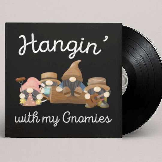 Funny Gnomes Gardening Gnome Guitar Custom Vinyl Record Sleeves