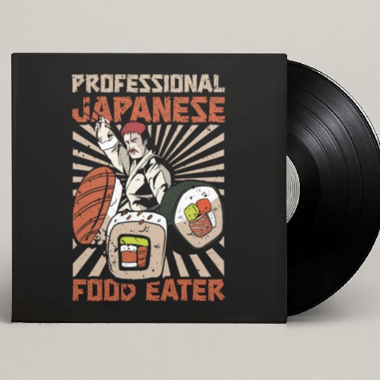 Japanese Food Eater Sushi Lover Japan Japanese Custom Vinyl Record Sleeves