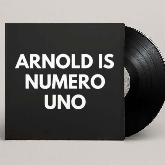 Arnold Is Numero Uno Gym Custom Vinyl Record Sleeves