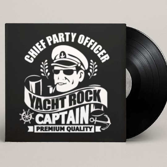 Chief Party Officer Yacht Rock Captain Custom Vinyl Record Sleeves