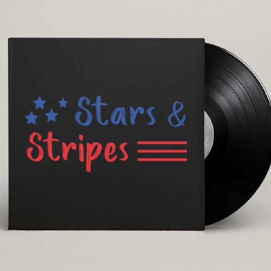 Stars and Stripes Us Flag Custom Vinyl Record Sleeves