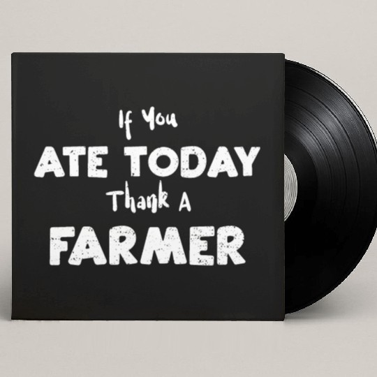 If You Ate Today Thank A Farmer Custom Vinyl Record Sleeves