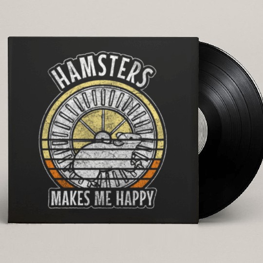 Rodent Animal Sweet Hamster Wheel Custom Vinyl Record Sleeves